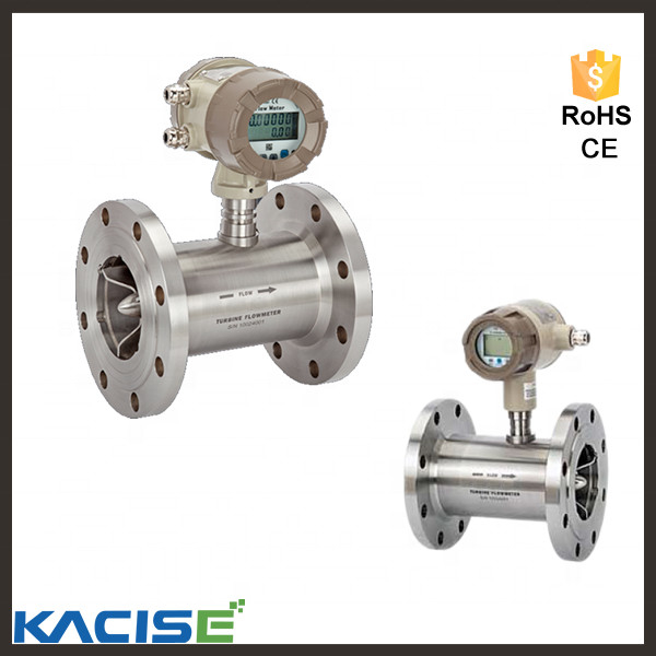 Medidor de flujo tipo turbina de 15 mm - 6000 mm para líquido de ácido corrosivo