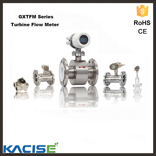 Medidor de flujo tipo turbina de 15 mm - 6000 mm para líquido de ácido corrosivo
