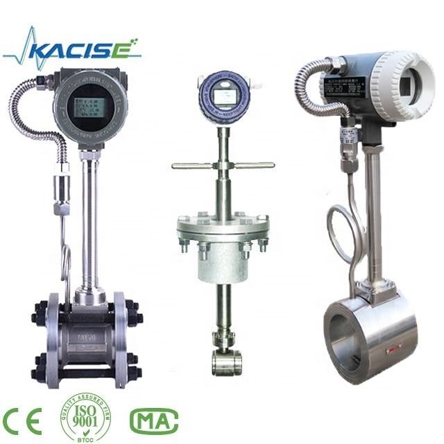 Protección IP68 Medidor de flujo de vórtice de acero inoxidable con una precisión del 1,0% para la medición de vapor y líquido