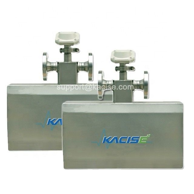 Medidor de flujo de masa de Coriolis de la serie KMF con grado de precisión de 0,2 masas, presión de trabajo de 0 ~ 4.0MPa y diseño de caja en caja
