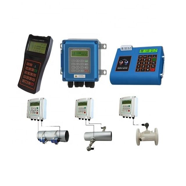 Sensor de flujo ultrasónico certificado de la serie KUF2000 con tipo de abrazadera y precisión del 1,0% para medición de agua y aceite