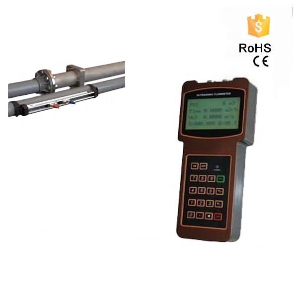 1.5W Bajo consumo de energía Medidor de flujo ultrasónico portátil con grado de protección IP68 para DN15-DN6000mm de diámetro de tubería
