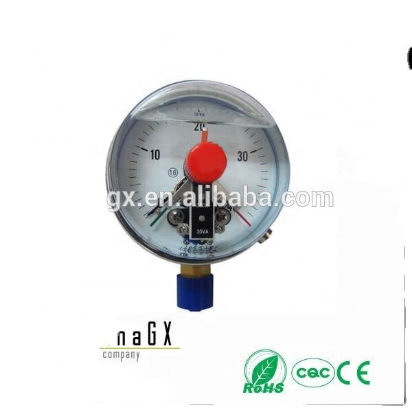 Medidor de presión hidráulico de 40 mm a 150 mm para la industria química con resistencia a la corrosión