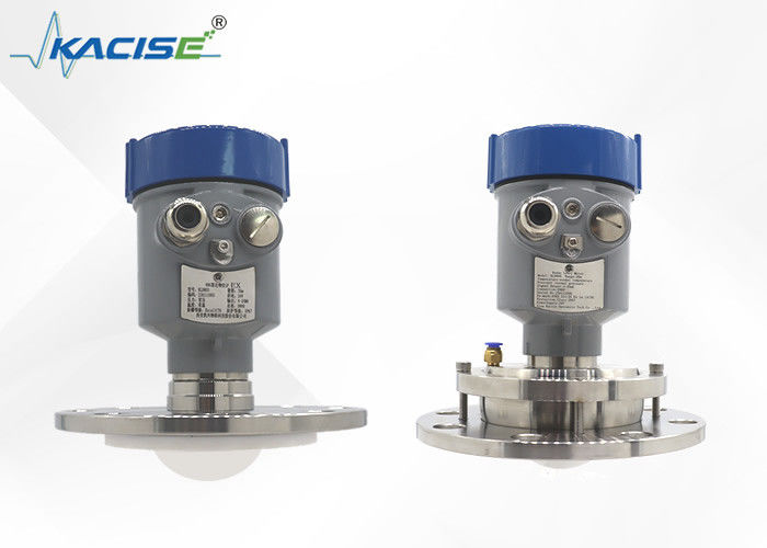 Transmisor de nivel de radar FMCW de 80 GHz de la serie KLD800 con antena de PTFE resistente a la corrosión y ángulo de lanzamiento de 3 ° para medición de líquidos y sólidos
