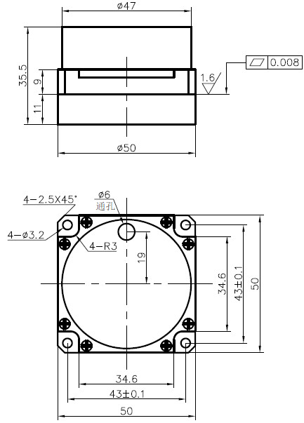 Sensor de velocidad angular inercial basado en el efecto óptico de Sagnac utilizado para medir la velocidad angular, tiempo de inicio 5 (s)