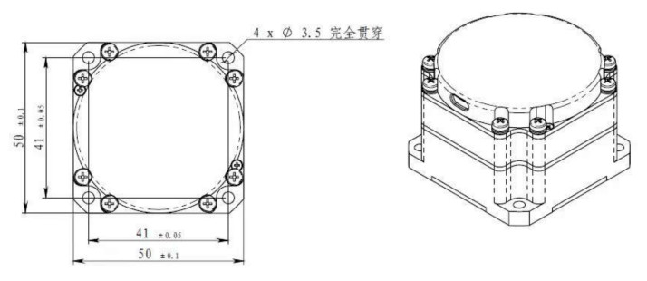 ≤ 0,01 ((o) / h ^ 1/2 Coeficiente de marcha aleatoria Sensor giroscópico electrónico para mediciones precisas