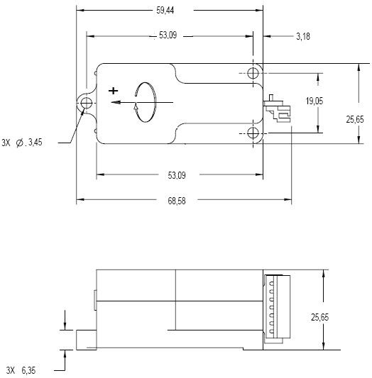 Giroscopio de respuesta de velocidad MEMS de cuarzo con tolerancia a golpes de 200 g y entrada de CC/salida de CC de alto nivel en un diseño compacto y resistente