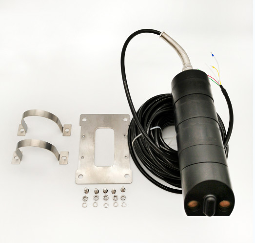 Métro de flujo de agua ultrasónico ABS de cáscara dividida para el rango de profundidad de agua 0,02-10m Material del sensor POM