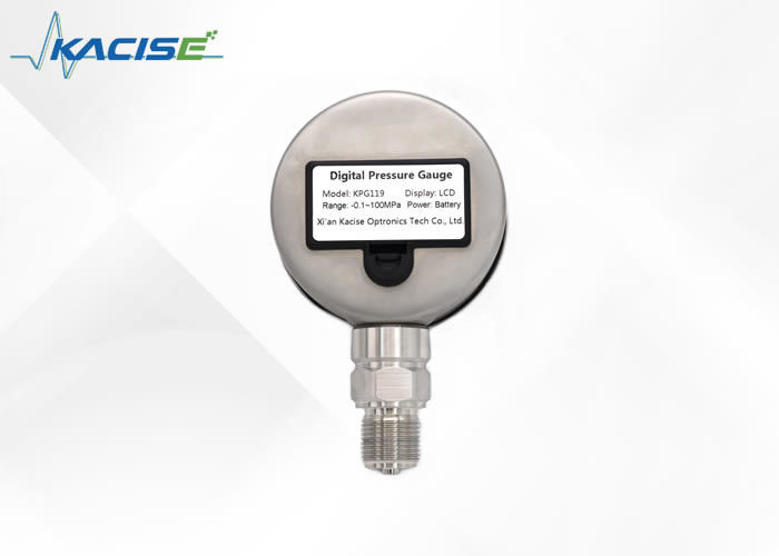 Manómetro digital de precisión lleno de líquido con anillo de sello de caucho fluorado y diafragma de acero inoxidable 316L