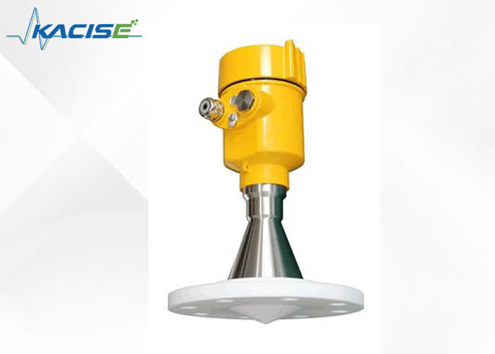 Sensor de nivel de radar de 26 GHz con alcance de 10-80 m y anticorrosión para medición de líquidos y sólidos