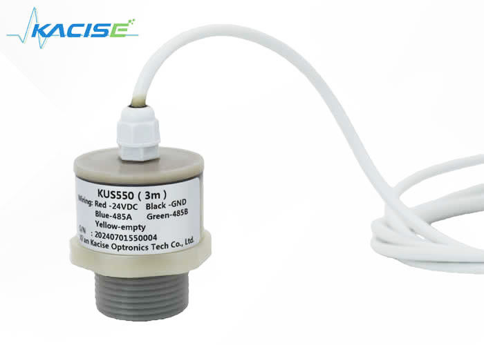 Sensor de nivel de agua ultrasónico impermeable de PTFE con salida RS485 para monitoreo de piscinas de aguas residuales