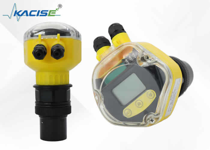 Instrumento de visualización IP66 y transductor IP68 RS485 Sensor de nivel de agua ultrasónico de dos alambres