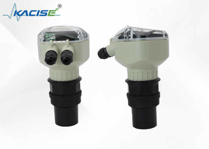 Instrumento de visualización IP66 y transductor IP68 RS485 Sensor de nivel de agua ultrasónico de dos alambres
