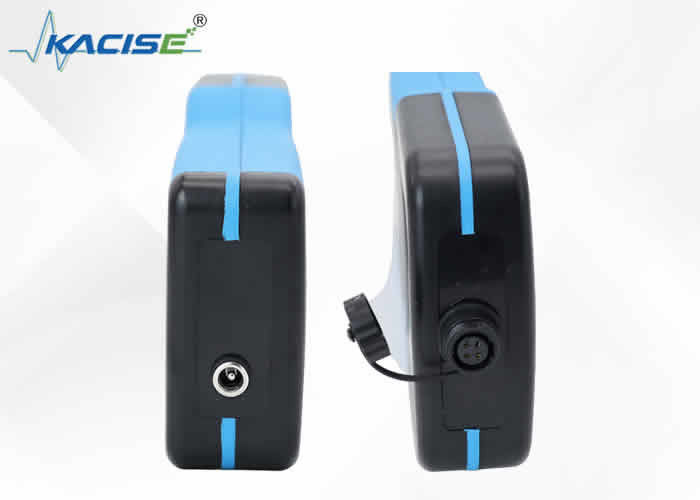 Medidor de flujo Doppler portátil con exportación de datos USB, batería recargable de 12 V y protección IP65/IP67
