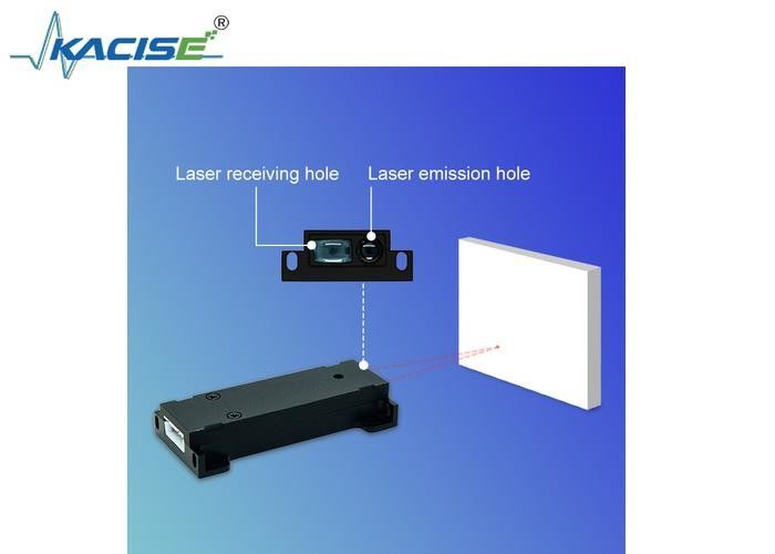 Sensor de medición láser de clase 1 con una precisión de ±1 mm y un rango de 0,03 a 5 m para la automatización de procesos