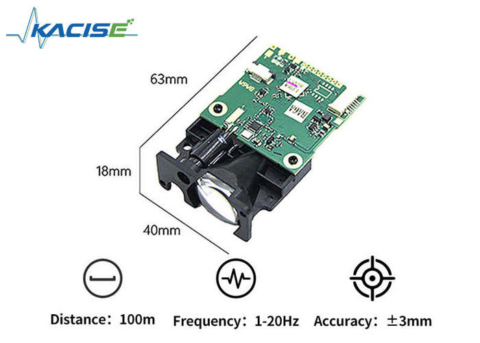 Módulo de medición de alcance láser de automatización industrial LSBM-100 con rango de medición de 100 m, precisión de ±3 mm y frecuencia de actualización de 20 Hz