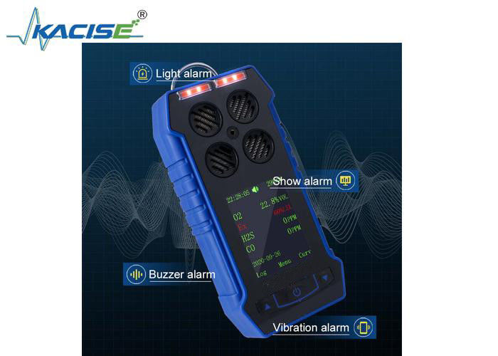 Detector de gas de túnel subterráneo KMBH 4S con detección simultánea de 4 gases, MCU de 32 bits y diseño a prueba de explosión e impermeable