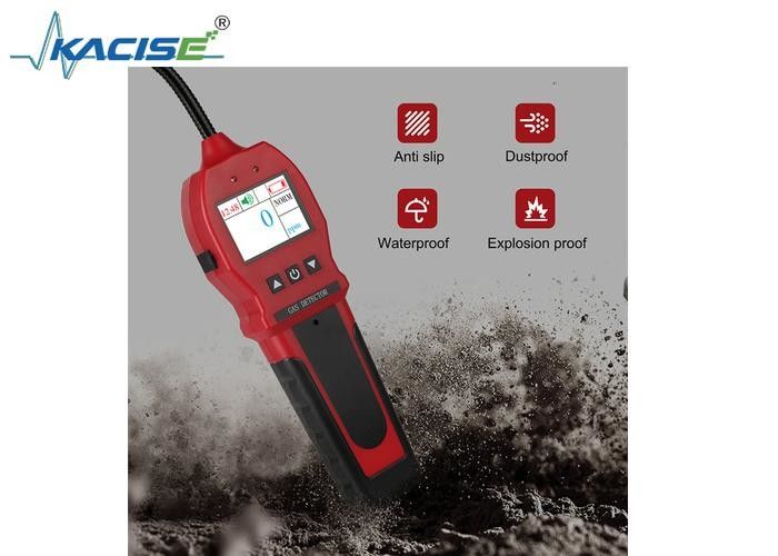 Detector de fugas de gas KLBH90E con batería de 1800 mAh, tiempo de carga de 6 h a 8 h y alarmas sonoras, visuales y de vibración para construcción municipal