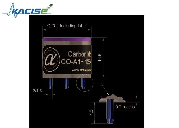 Sensor de monóxido de carbono CO-A1/CO-A1 Tecnología avanzada con tiempo de respuesta 20 y resolución 0.5