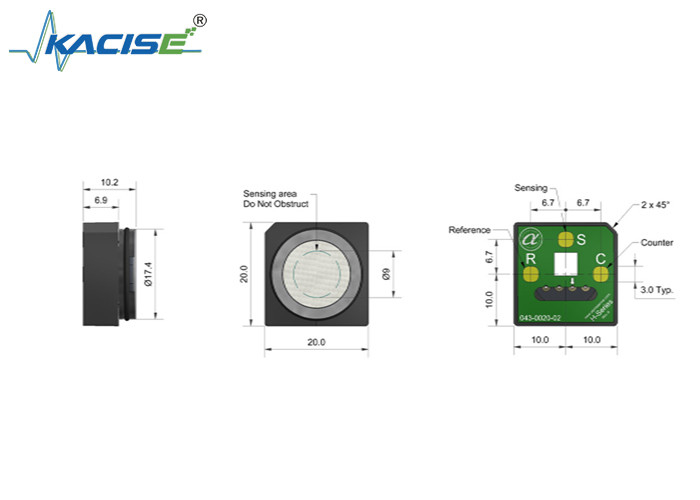Sensor de detección de gas de monóxido de carbono y sulfuro de hidrógeno COH-H2 con sensibilidad de rango 1000