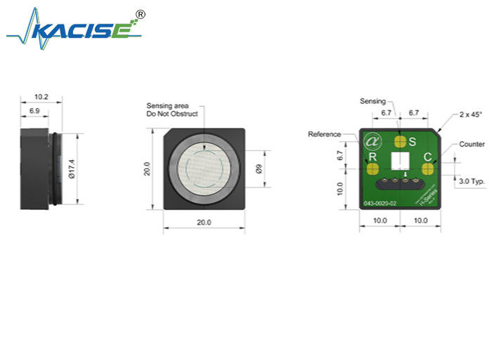 Sensor de monóxido de carbono de tamaño miniatura CO-H4X con alta resolución y baja corriente cero para uso industrial