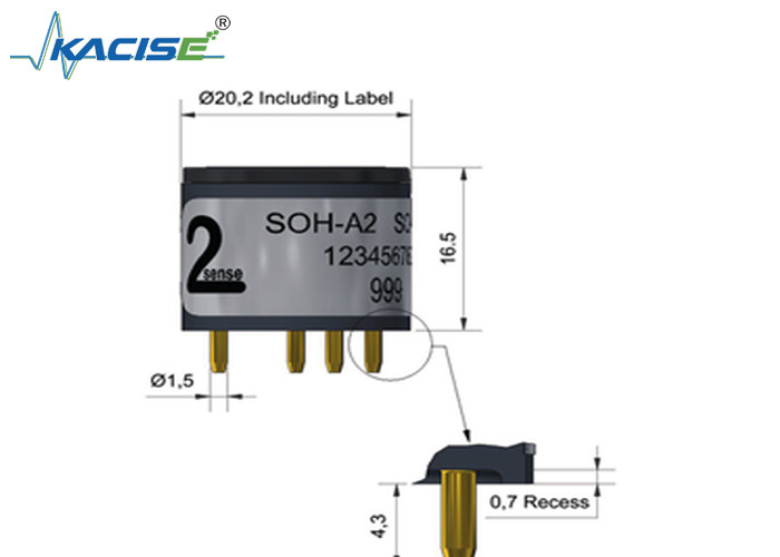 SOH-A2/SOH-A2 analizador de sulfuro dióxido de hidrógeno sulfuro con rango de 20 y sensibilidad de 140 a 250
