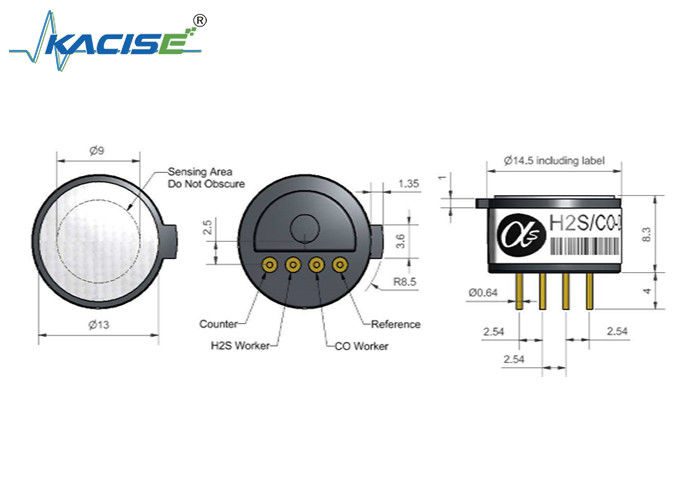 Sensor infrarrojo de dióxido de carbono IRC-A1 con tiempo de respuesta rápido, bajo voltaje de funcionamiento y calentamiento rápido
