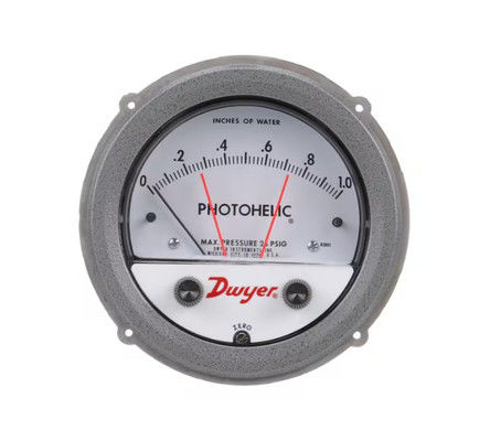 Dwyer A3000-250PA Interruptor de presión / medidor con rango de 0-250 Pa, diseño funcional 3-en-1 y factor de forma compacto