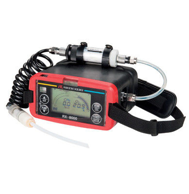 Riken Keiki RX-8000 Monitor de gas portátil con detección infrarroja (IR) no dispersa Construcción impermeable y pantalla digital