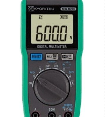 Multimetro digital Kyoritsu 1021R con voltaje de circuito abierto < 3,0 V y R03 (1,5 V) × 2 Fuente de alimentación para medición automática del alcance
