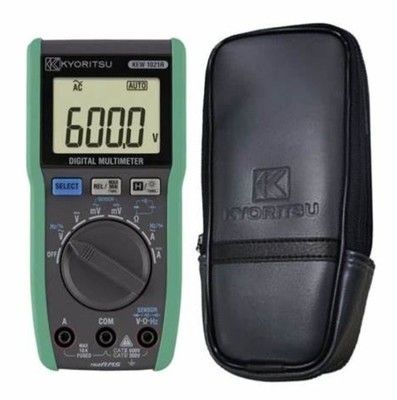 Multimetro digital Kyoritsu 1021R con voltaje de circuito abierto < 3,0 V y R03 (1,5 V) × 2 Fuente de alimentación para medición automática del alcance
