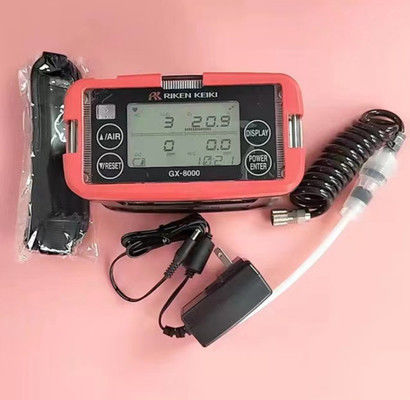 Detector multigas Riken Keiki GX-8000 con pantalla LCD digital de conductividad térmica y construcción impermeable