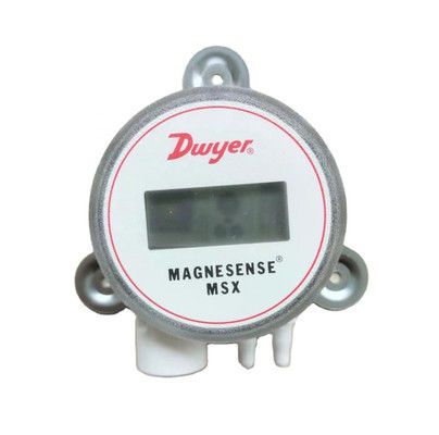 Transmisor de presión diferencial Dwyer MSX-W20-PA Magnesense con detección de presión bidireccional, extracción de raíz cuadrada y salida de corriente de 4-20 mA