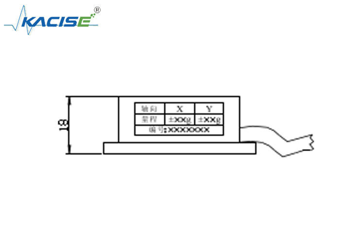 Rango de temperatura Módulo de sensores del acelerómetro biaxial Rendimiento de vibración con un rango de ±10 g