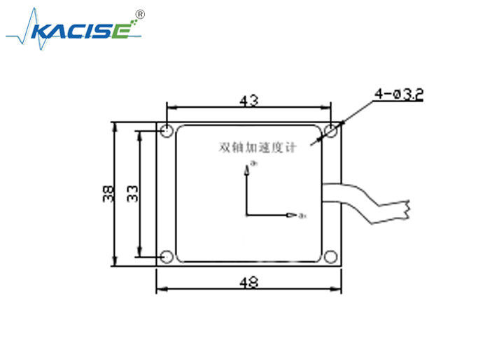 Rango de temperatura Módulo de sensores del acelerómetro biaxial Rendimiento de vibración con un rango de ±10 g