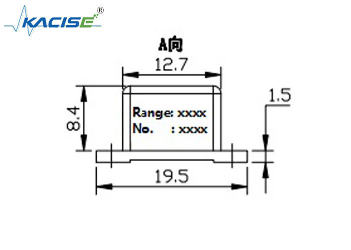 Sensor de aceleración de 3 ejes ligero /acelerómetro de alta velocidad triaxal 0 ~ 3 V