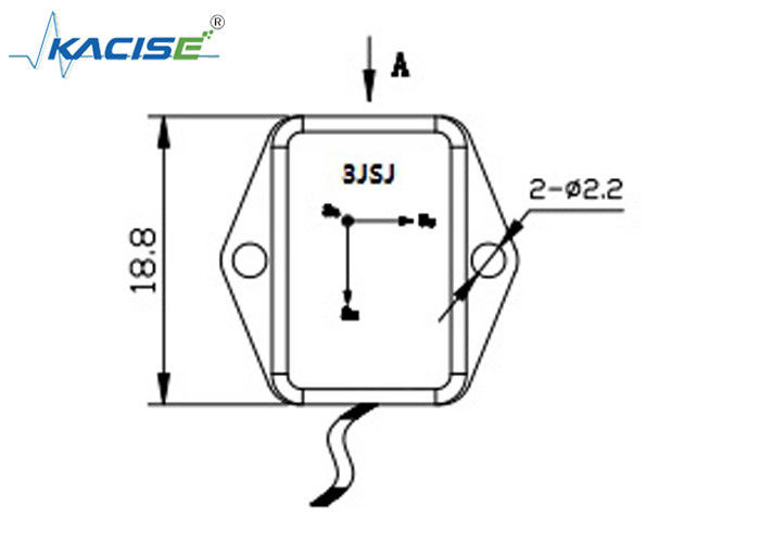 Sensor de aceleración de 3 ejes ligero /acelerómetro de alta velocidad triaxal 0 ~ 3 V