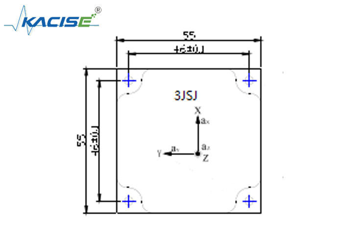Sensor de aceleración triaxial con rango de ±10 g RS422 de salida y amplio rango de temperatura para aplicaciones automotrices