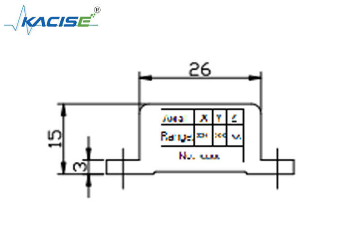 K-3JSJ-300 Modulo de sensor de acelerómetro triaxial de pequeño tamaño con salida de voltaje analógico de alta frecuencia 0,5 ~ 4,5 V