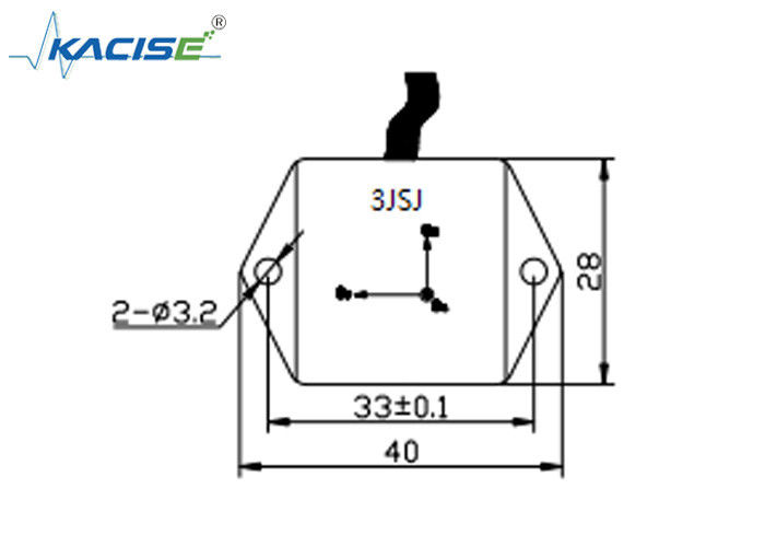K-3JSJ-300 Modulo de sensor de acelerómetro triaxial de pequeño tamaño con salida de voltaje analógico de alta frecuencia 0,5 ~ 4,5 V