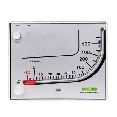 KMC-700 Medidor de presión diferencial de aceite rojo para acuicultura con una precisión del ±3% y un diseño compacto de 190×150×32MM
