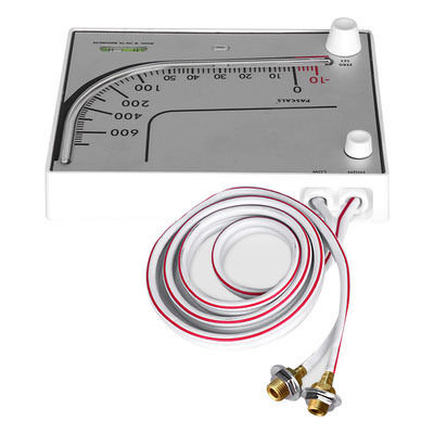 KMC-700 Medidor de presión diferencial de aceite rojo para acuicultura con una precisión del ±3% y un diseño compacto de 190×150×32MM