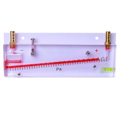 Manómetro de presión negativa de tubo inclinado con rango de 0 a 200 Pa ± 0,5% de precisión para ingeniería de incendios