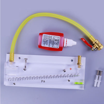 Manómetro de presión negativa de tubo inclinado con rango de 0 a 200 Pa ± 0,5% de precisión para ingeniería de incendios