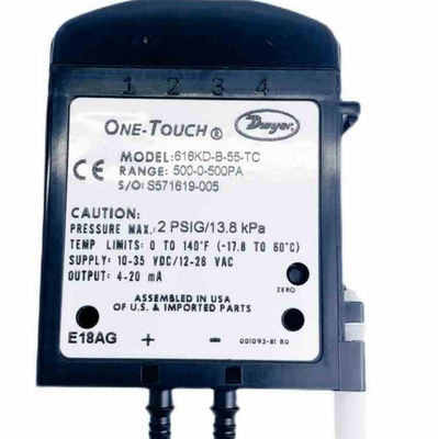 Transmisor de presión micro diferencial de la serie 616KD de Dwyer con calibración de un solo toque y salida de 4-20 mA para una precisión FS de ±0,25%
