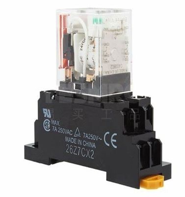 Relay de propósito general OMRON MY2-GS con funcionamiento de 24VDC, resistencia a la bobina de 662 Ω y formulario de contacto DPDT