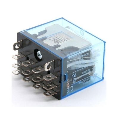 Relay de propósito general OMRON MY2-GS con funcionamiento de 24VDC, resistencia a la bobina de 662 Ω y formulario de contacto DPDT