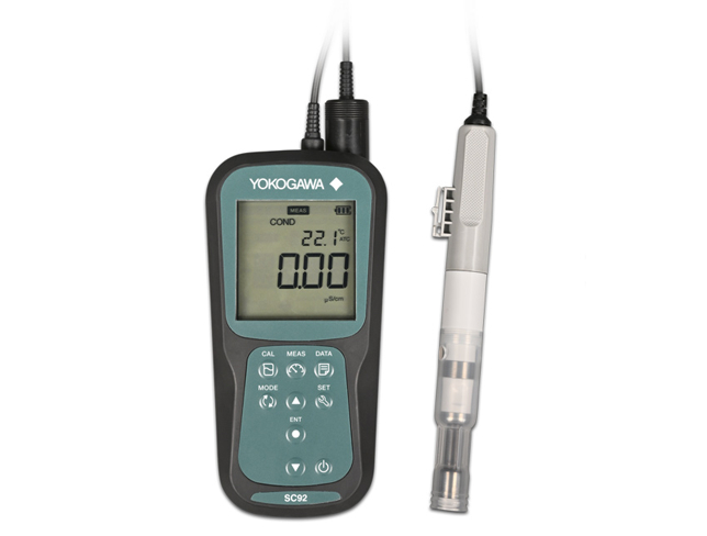Medidor de conductividad portátil SC92 con IP67 impermeable, amplio rango de medición y gran pantalla retroiluminada