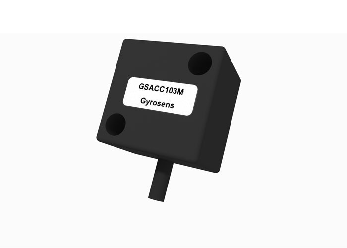 Acelerómetro MEMS GSACC103M con rango de ±2000 g, ancho de banda ≤ 5000 Hz y sensibilidad de 0.15 mV/g