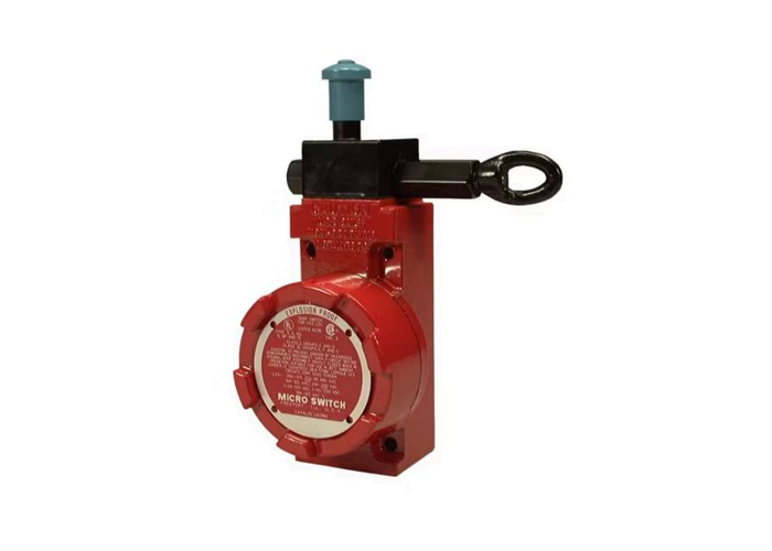Interruptor de límite de seguridad de tracción de cable a prueba de explosiones serie CLSX de Honeywell con contactos plateados y cumplimiento con NEMA 1, 3, 4, 13